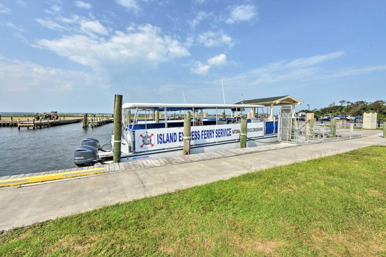 Waterfront Harkers Island Home Sunset View And Dock Esterno foto