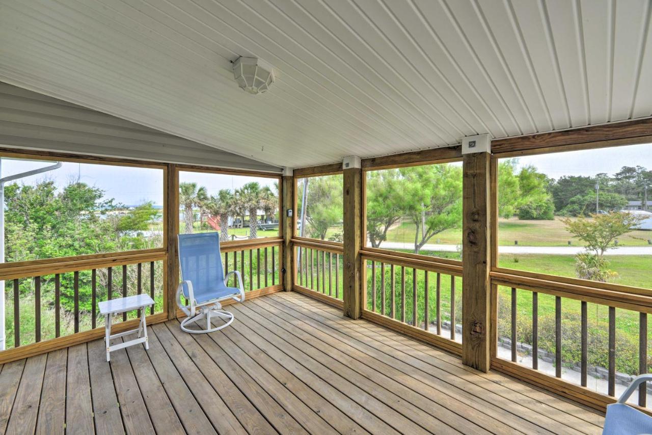 Waterfront Harkers Island Home Sunset View And Dock Esterno foto