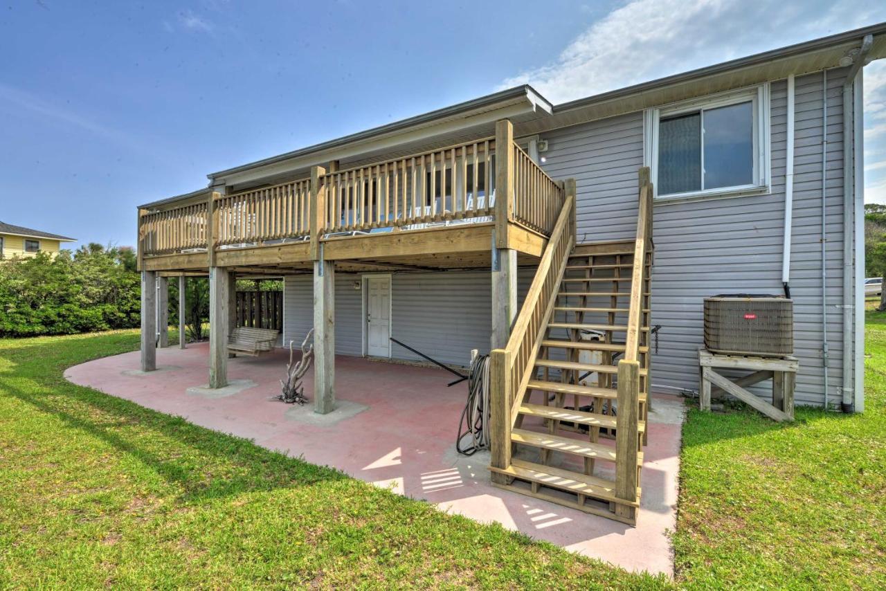 Waterfront Harkers Island Home Sunset View And Dock Esterno foto